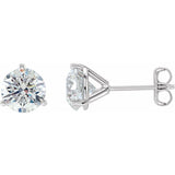 14K White Gold 1/4 CTW Natural Diamond Stud Earrings