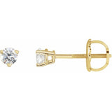 14K Yellow Gold .03 CTW Natural Diamond Earrings