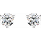Platinum .06 CTW Natural Diamond Earrings