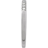 Sterling Silver 1/6 CTW Lab-Grown Diamond Stackable Ring