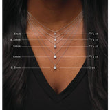 14K White Gold 1 1/2 CT Lab-Grown Diamond 18" Necklace