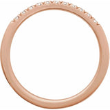 10K Rose Gold 1/6 CTW Natural Diamond Stackable Ring