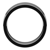 14K White Gold 8 mm Comfort-Fit Flat Band Size 9