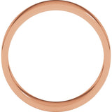 14K Rose Gold 5 mm Flat Band Size 9
