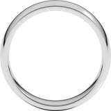 Sterling Silver 6 mm Lightweight Comfort-Fit Half Round Band Size 11