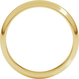22K Yellow Gold 4 mm Half Round Band Size 7