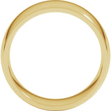 18K Yellow Gold 9 mm Lightweight Comfort-Fit Half Round Band Size 10
