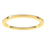 14K Yellow Gold 1 mm Comfort-Fit Flat Band Size 6