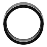 18K White Gold 10 mm Comfort-Fit Flat Band Size 6