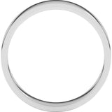 Platinum 4 mm Flat Band Size 8