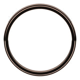 14K Rose Gold 2.5 mm Stepped-Edge Flat Band Size 4