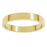 14K Yellow Gold 3 mm Flat Band Size 6.5