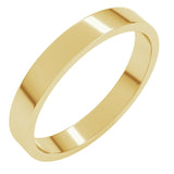 10K Yellow Gold 3 mm Flat Band Size 11