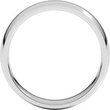 Sterling Silver 5 mm Lightweight Comfort-Fit Half Round Band Size 8.5