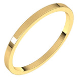10K Yellow Gold 1.5 mm Flat Band Size 12