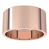 14K Rose Gold 10 mm Flat Band Size 10