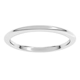 Sterling Silver 1.5 mm Comfort-Fit Half Round Band Size 10