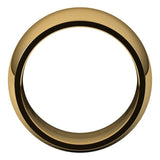 14K Yellow Gold 12 mm Comfort-Fit Half Round Band Size 11