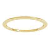 14K Yellow Gold 1 mm Comfort-Fit Half Round Band Size 5