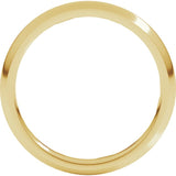 10K Yellow Gold 2.5 mm Comfort-Fit Half Round Band Size 6.5