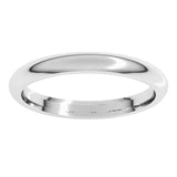Sterling Silver 2.5 mm Comfort-Fit Half Round Band Size 8