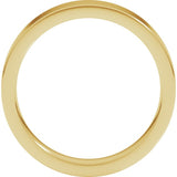 14K Yellow Gold 4 mm Comfort-Fit Flat Band Size 3.5