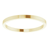 14K Yellow Gold 1.5 mm Flat Band Size 3.5