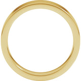 14K Yellow Gold 5 mm Comfort-Fit Flat Band Size 10