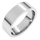 Platinum 6 mm Comfort-Fit Flat Band Size 8.5