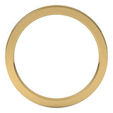 14K Yellow Gold 1.5 mm Comfort-Fit Flat Band Size 10