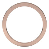 14K Rose Gold 1.5 mm Comfort-Fit Flat Band Size 6.5
