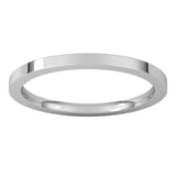 18K White Gold 1.5 mm Comfort-Fit Flat Band Size 6