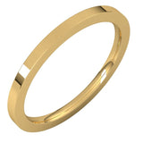 14K Yellow Gold 1.5 mm Comfort-Fit Flat Band Size 8