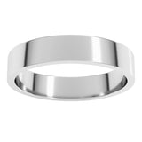 14K White Gold 4 mm Flat Band Size 4