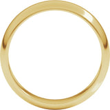 18K Yellow Gold 5 mm Half Round Band Size 11