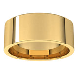 14K Yellow Gold 8 mm Lightweight Comfort-Fit Flat Band Size 5