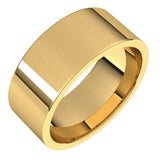 10K Yellow Gold 8 mm Lightweight Comfort-Fit Flat Band Size 9.5