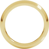 10K Yellow Gold 4 mm Comfort-Fit Half Round Band Size 12