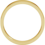 18K Yellow Gold 4 mm Lightweight Comfort-Fit Flat Band Size 5