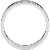10K White Gold 5 mm Lightweight Comfort-Fit Flat Band Size 11