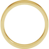 14K Yellow Gold 5 mm Lightweight Comfort-Fit Flat Band Size 5