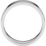 14K White Gold 7 mm Lightweight Comfort-Fit Flat Band Size 9