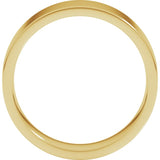 14K Yellow Gold 6 mm Lightweight Comfort-Fit Flat Band Size 4.5