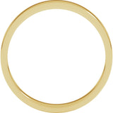 10K Yellow Gold 3 mm Flat Band Size 6.5