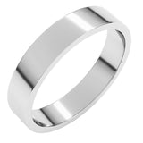 Platinum 4 mm Flat Band Size 6