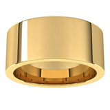 14K Yellow Gold 9 mm Comfort-Fit Flat Band Size 6.5