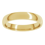 14K Yellow Gold 3.5 mm Lightweight Comfort-Fit Half Round Band Size 7