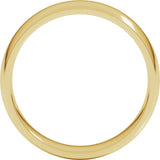 10K Yellow Gold 5.5 mm Lightweight Comfort-Fit Half Round Band Size 9