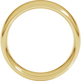 10K Yellow Gold 7 mm Comfort-Fit European-Style Band Size 11