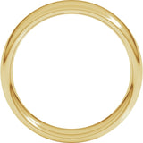 14K Yellow Gold 6 mm Comfort-Fit European-Style Band Size 12.5